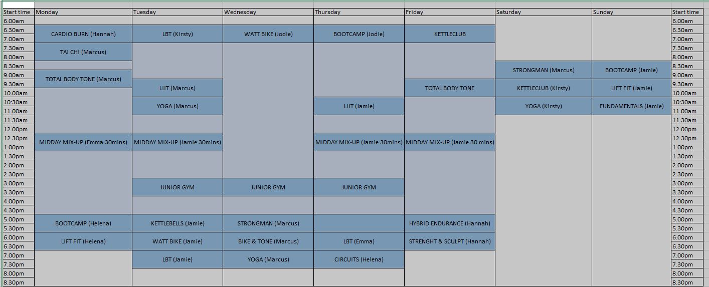 Time Table